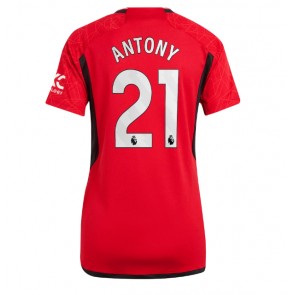 Manchester United Antony #21 Hemmatröja Dam 2023-24 Kortärmad
